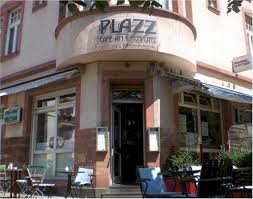 The entrance of Café Plazz on Kirchplatz