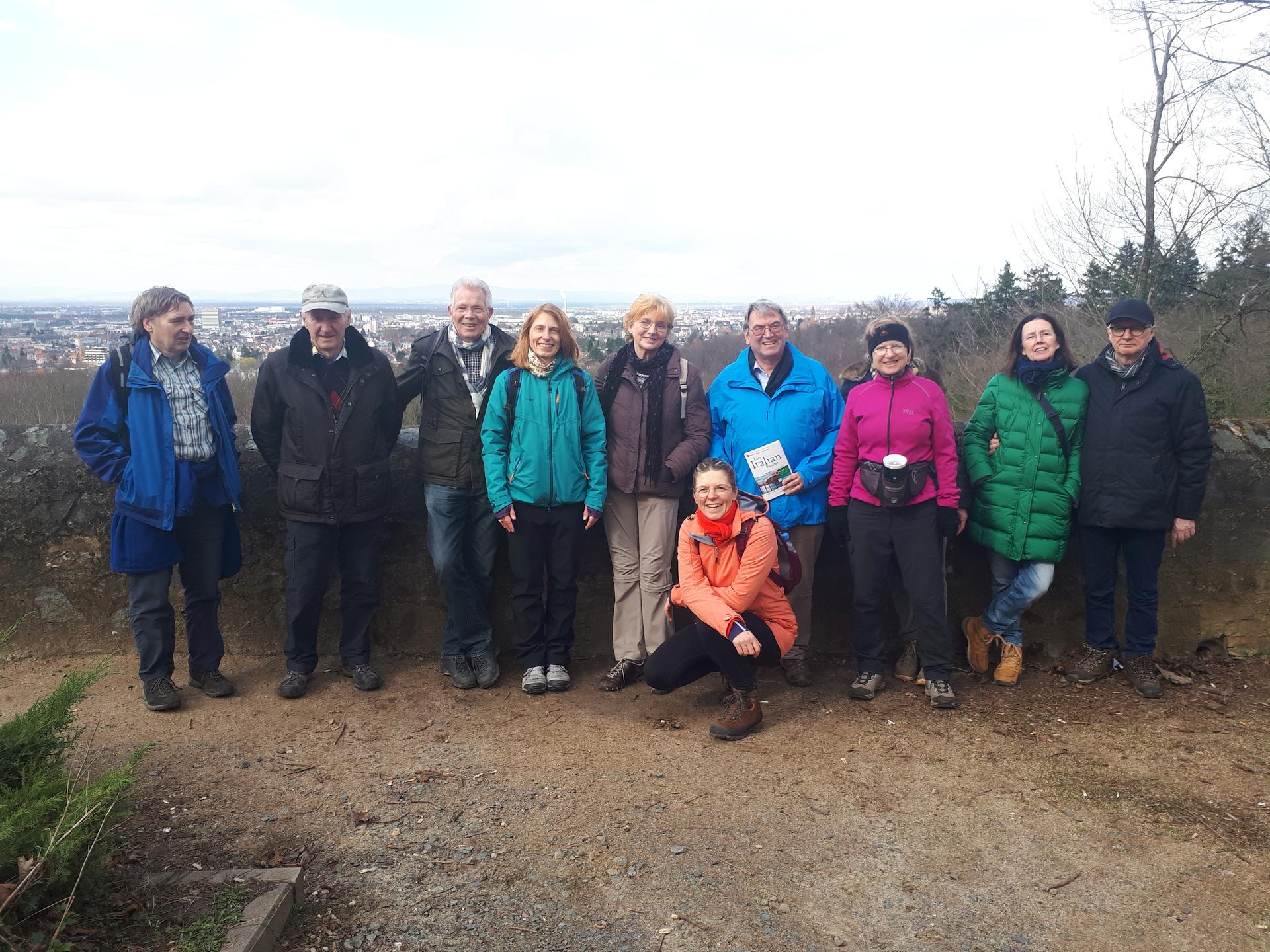 Group picture during a walk